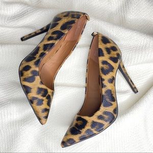 DOLLHOUSE High Heel Leopard Print Stiletto Pumps